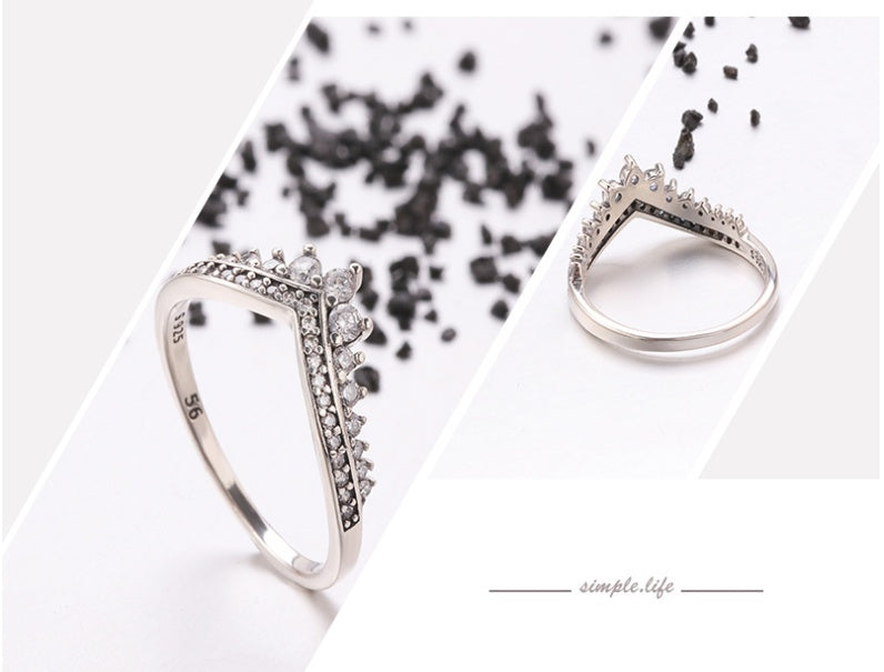 S925 Crown ring