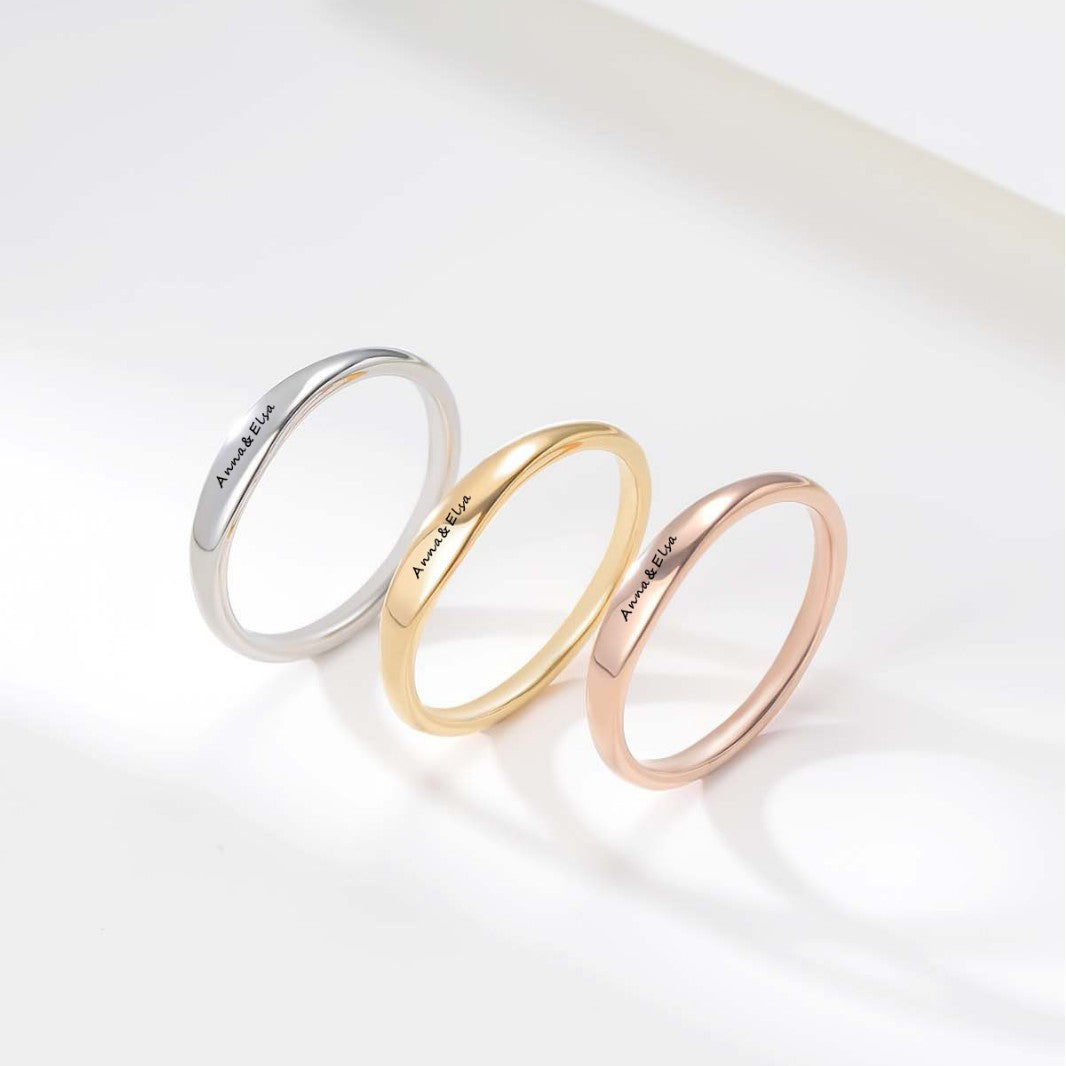 Simple And New Stainless Steel Couple Rings