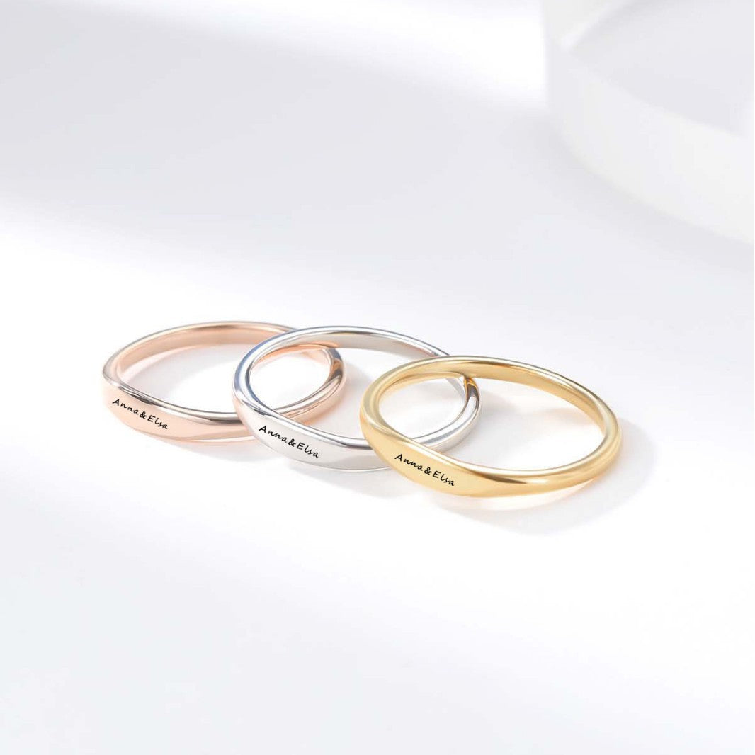 Simple And New Stainless Steel Couple Rings