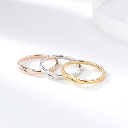 Simple And New Stainless Steel Couple Rings